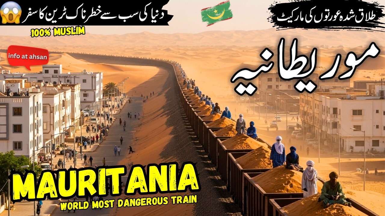 Travel Mauritania | World Most Dangerous Train of Mauritania | موریطانیہ کی سیر