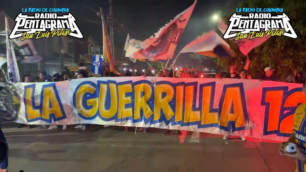 RECORRIDO DE LA GUERRILLA POR LAS CALLES DE SAN LUIS POTOSI - SEMIFINAL SAN LUIS VS MONTERREY