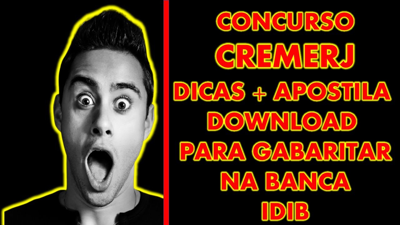 CONCURSO CREMERJ GANHE MAIS DE R$6.000,00 COMO ESTUDAR PARA PROVA E PASSAR GABARITANDO BANCA IDB