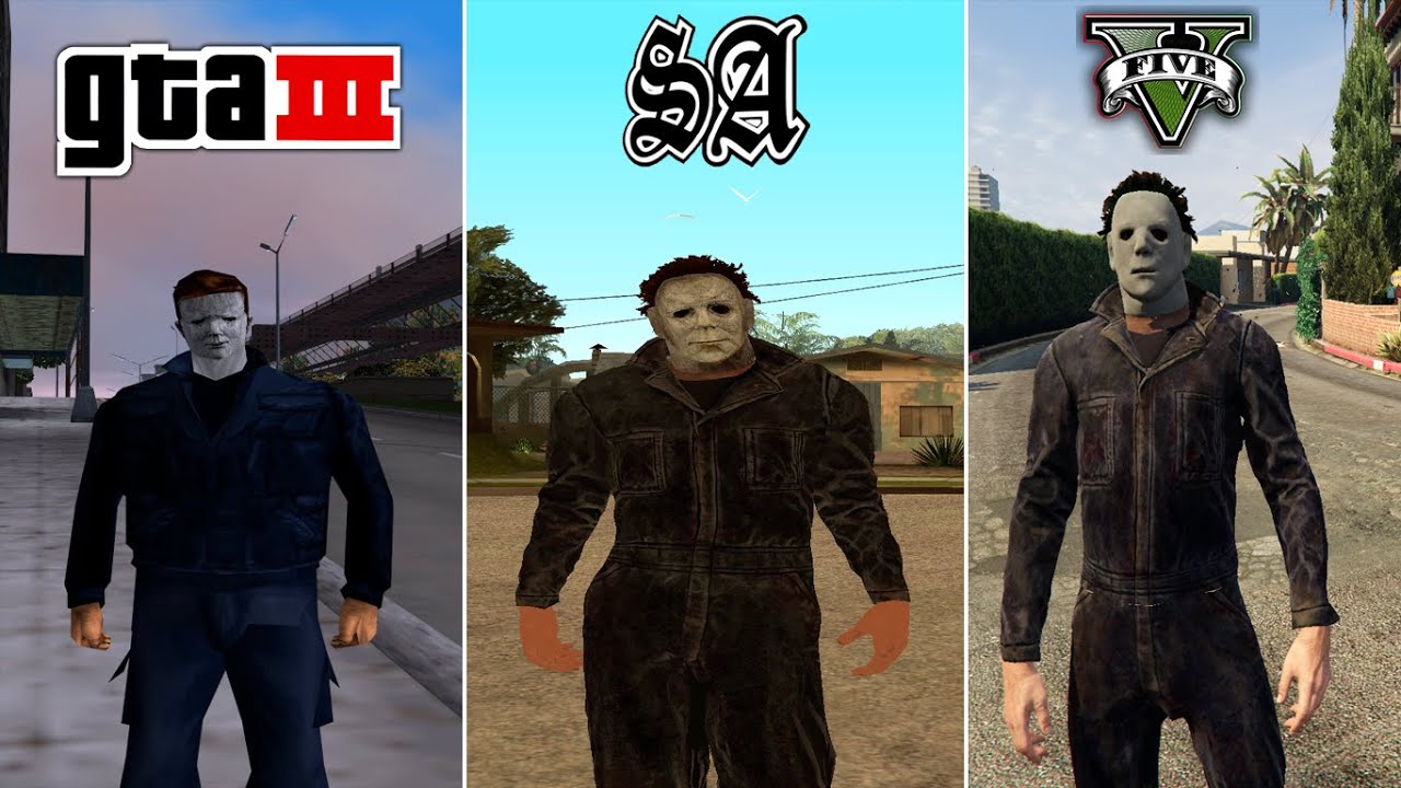 Michael Myers in GTA Games (Evolution)