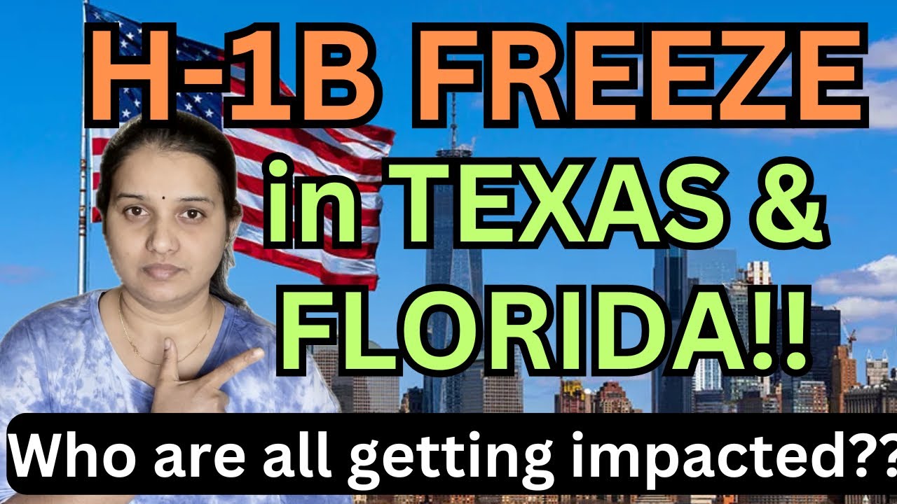 New H1B visa freeze rules in Texas and Florida ||how it will impact ||#namasteyamericateluguvlogs 
