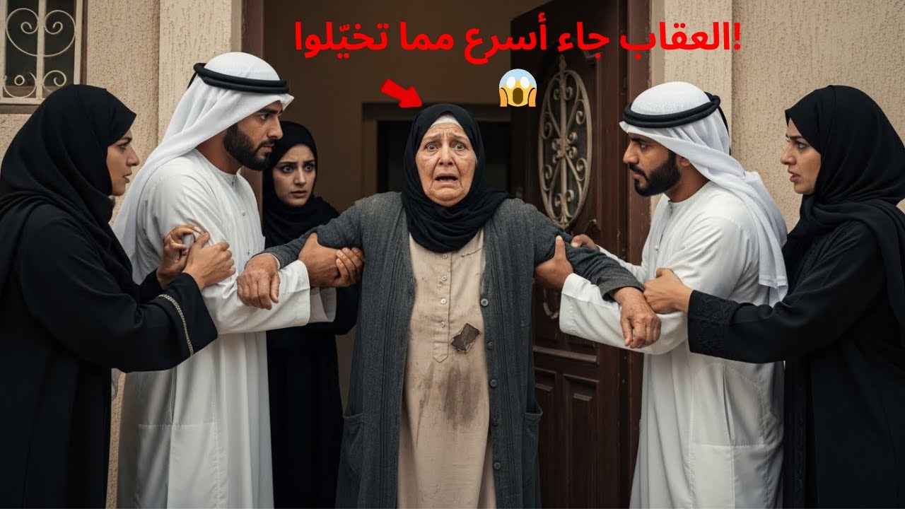 طردوا أمهم إرضاءً لزوجاتهم… وبعد 3 ساعات فقط بدأ العقاب الذي لم يتوقعه أحد! 😱