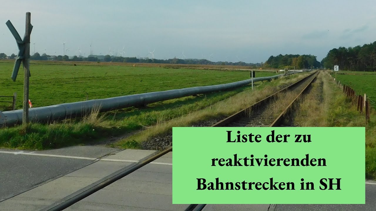 Liste der zu reaktivierenden Bahnstrecken in Schleswig-Holstein (meine Meinung)