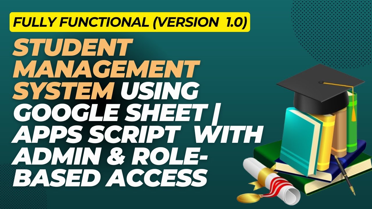 School Management System Using Google Apps Script & Google Sheets | Attendance, Marks & Fees