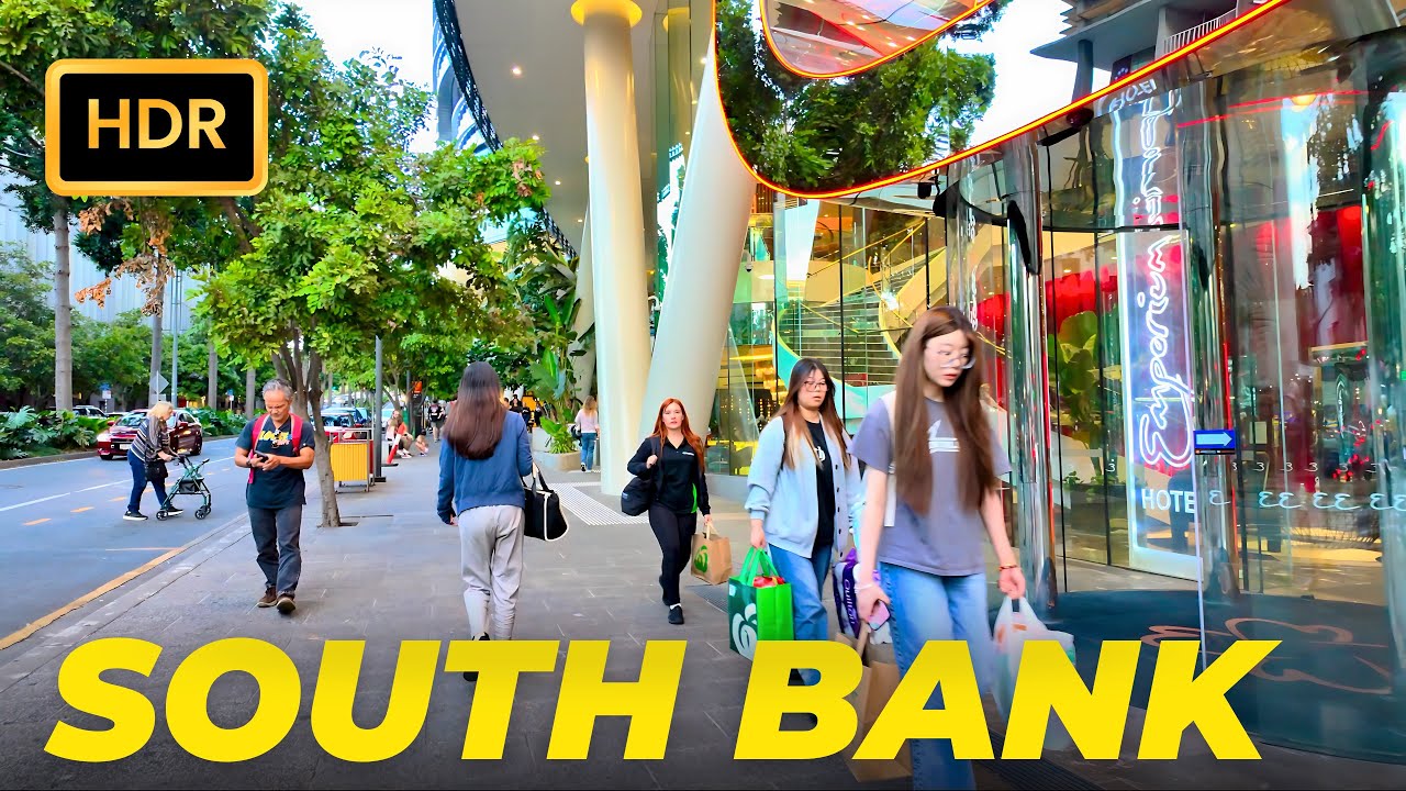 Brisbane South Bank Walking Tour &bull; SOUTH BRISBANE &bull; QUEENSLAND &bull; AUSTRALIA &bull; 4K HDR