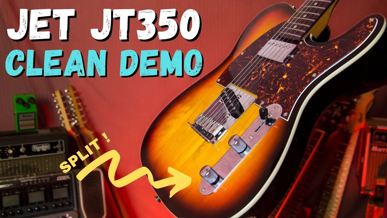 Clean(ish) 5 positions demo (3 way + SPLIT) | JET JT-350 | Single + Humbucker Telecaster
