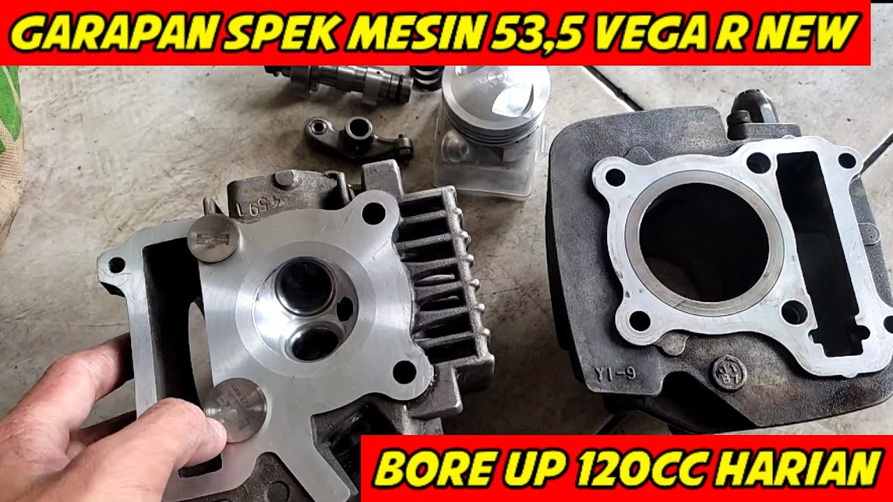 REVIEW GARAPAN MESIN  VEGA R NEW 53,5 SPEK HARIAN SUDAH SELESAI