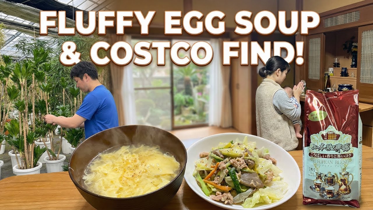 🍳 Genius Japanese Mom Hacks! Milk Carton Cutting Board, Egg Soup & $11 Costco Coffee 🇯🇵 Vlog