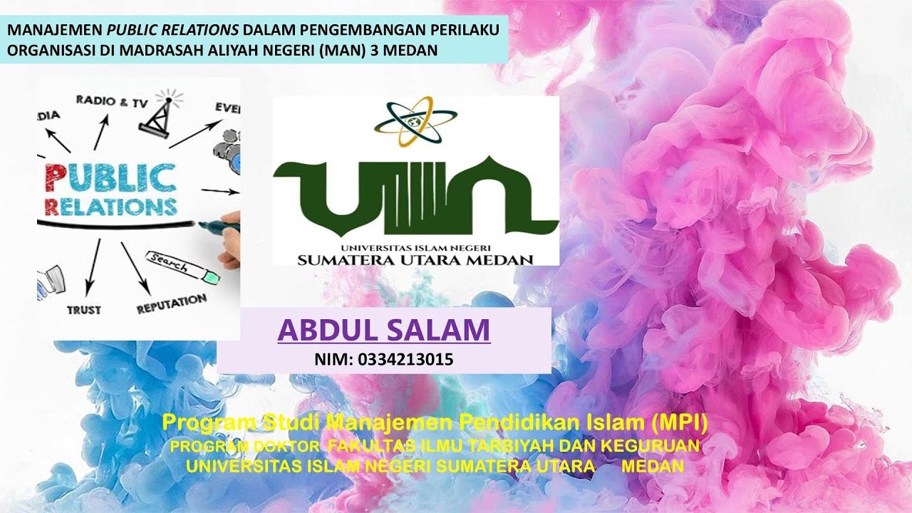 PROMOSI DOKTOR | BAPAK ABDUL SALAM