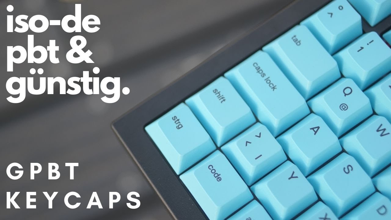 PBT ISO-DE Keycaps von Glorious