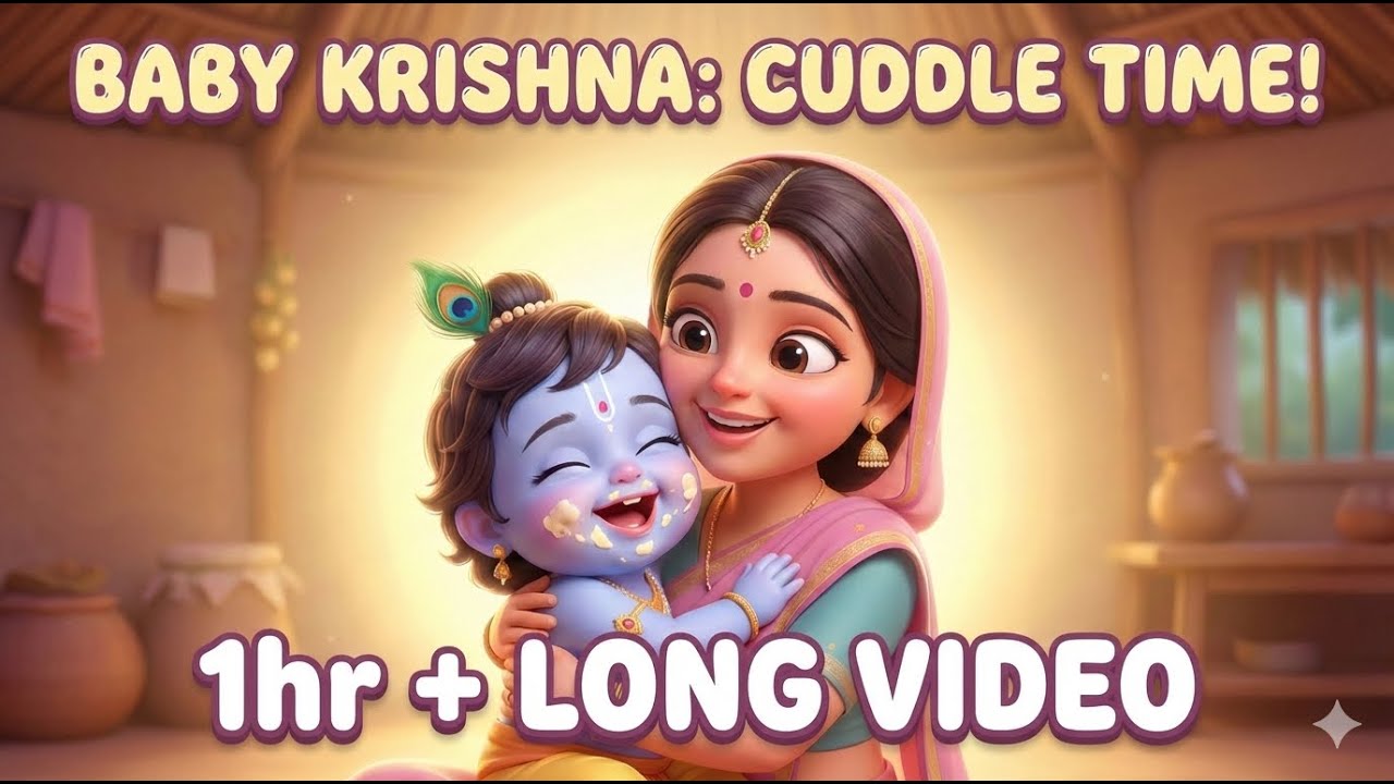 Cute Baby Krishna Song - Long | नटखट बाल कृष्ण - माखन चोर गीत | Shhh Krishna is Awake!