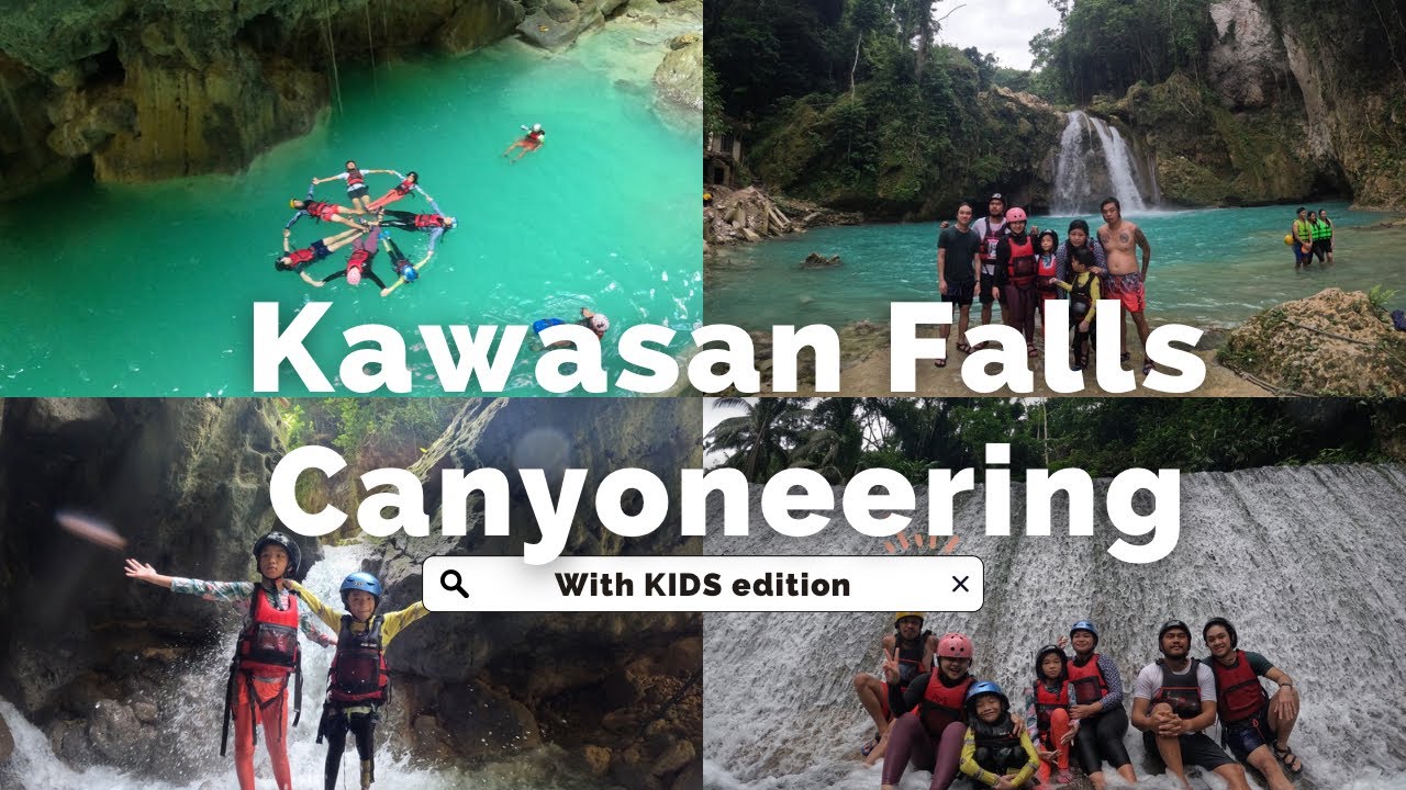 DAY 2 CEBU Part 2 We survived Kawasan Falls Canyoneering with KIDS EDITION!!!