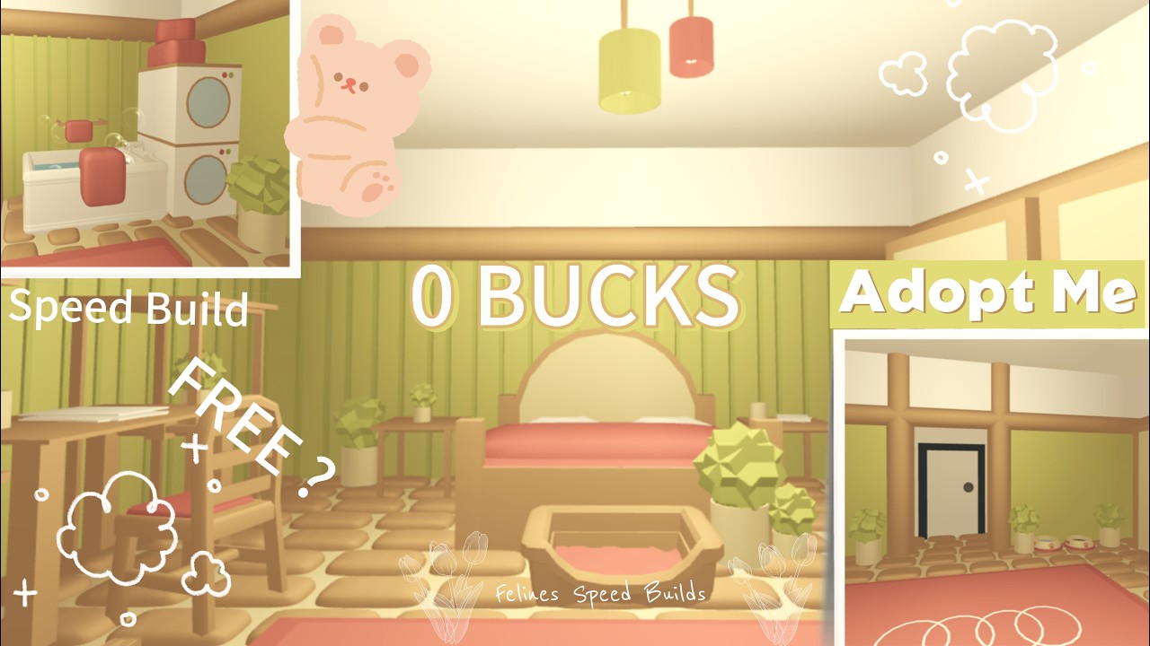 Completely free 0 Bucks House Build 💚tiny home in Adopt Me❤️ #roblox #adoptme