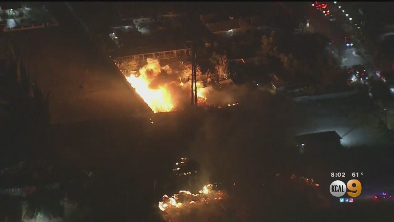 Brush Fire Breaks Out In Sylmar