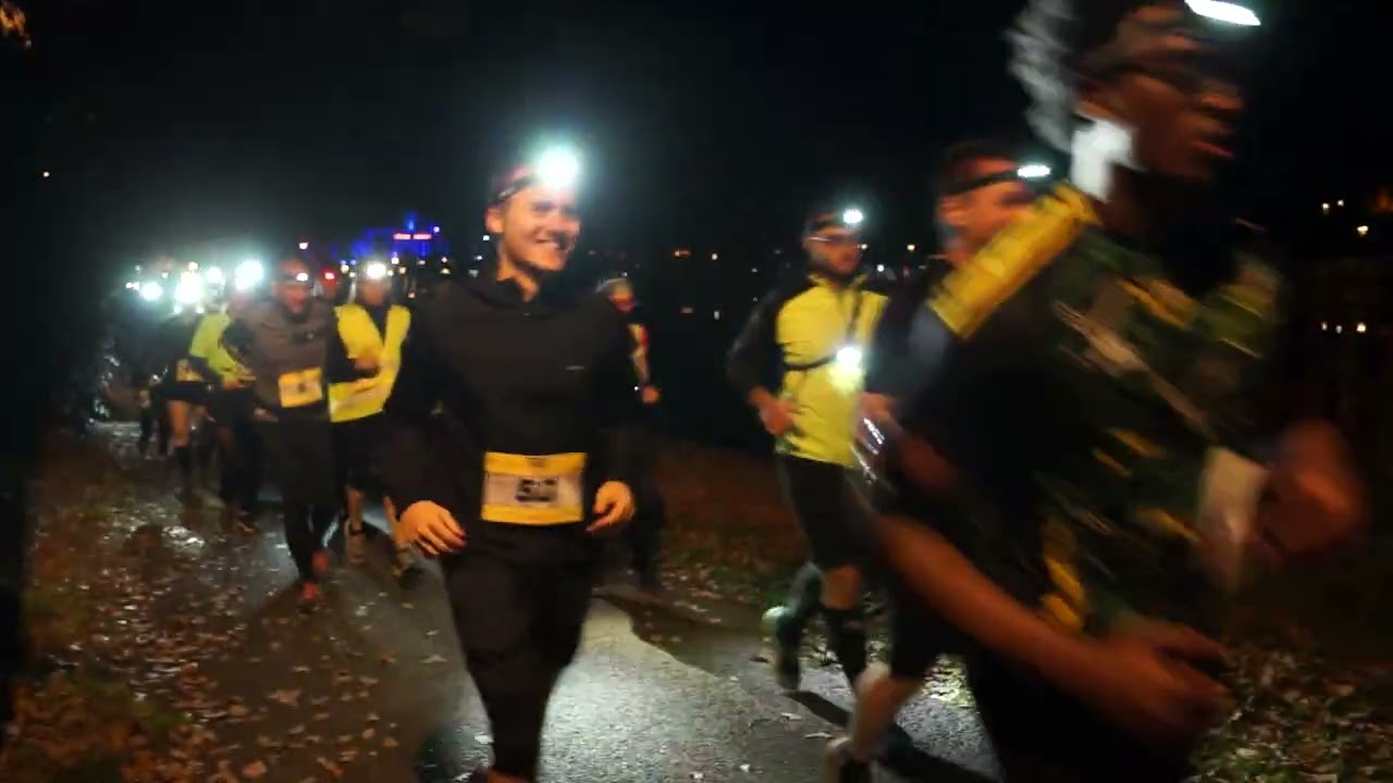 Trail Nocturne des Lacs du Bois de l’Epinay à Forges les Eaux 08, 11, 2025 vidéo départ du 10 km
