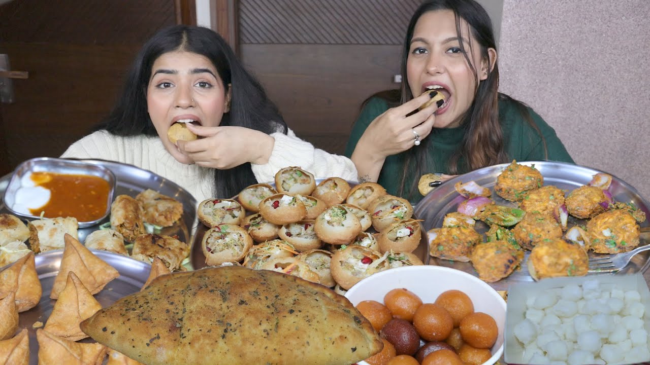 10 Seconds Golgappa, Momos, Sweets, Samosa, Spring Roll, Garlic Bread, Gulab Jamun Eating Challenge