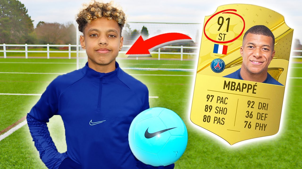 TRAINING LIKE A 91 RATED FOOTBALLER | KYLIAN MBAPPE!