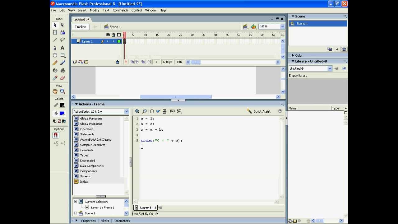 Flash 8 - Working with formulas pt1 - Basic formulas
