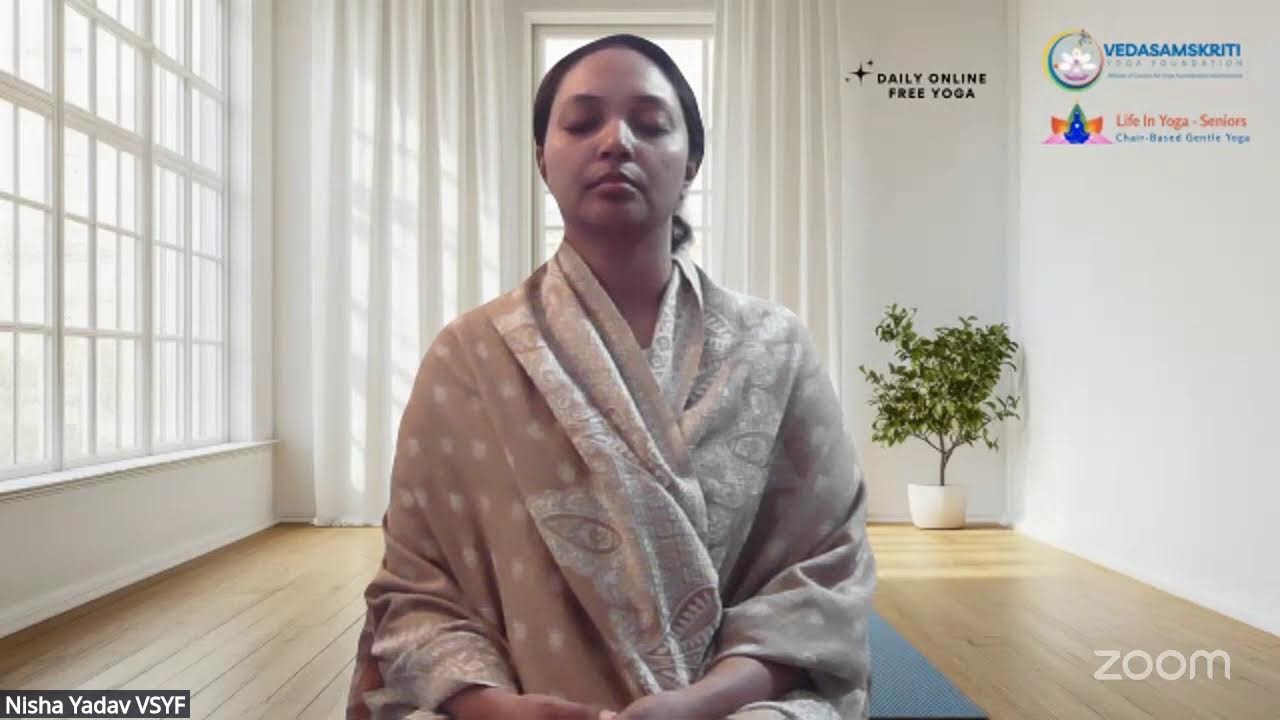 Life In Yoga Seniors - Daily Gentle Chair Yoga (VSYF) 23 Jan Friday