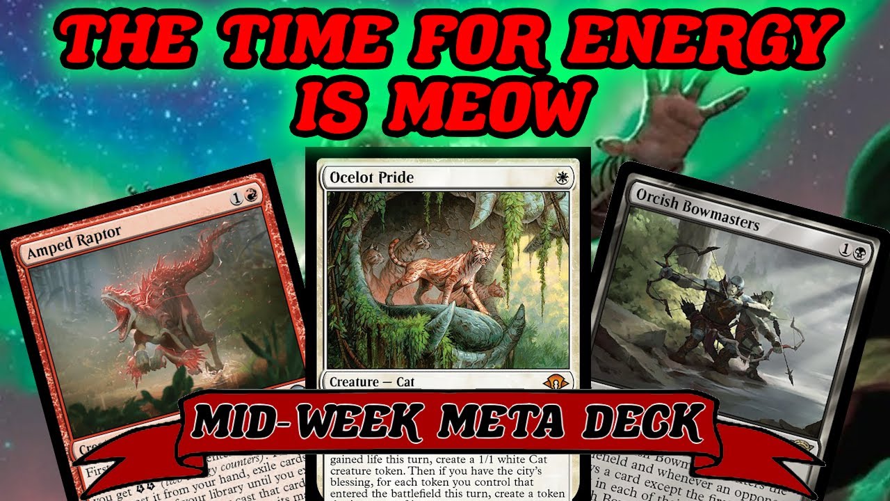 THE TIME FOR ENERGY IS MEOW! Legacy Challenge Winning Ocelot Pride Aggro MTG
