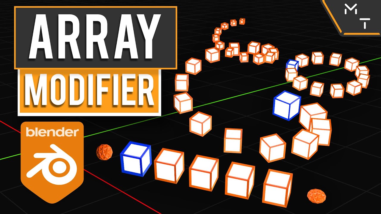 Модификатор массива — основы | Изучаем Blender 2.9 / 3.0 с помощью точного моделирования | Часть 27