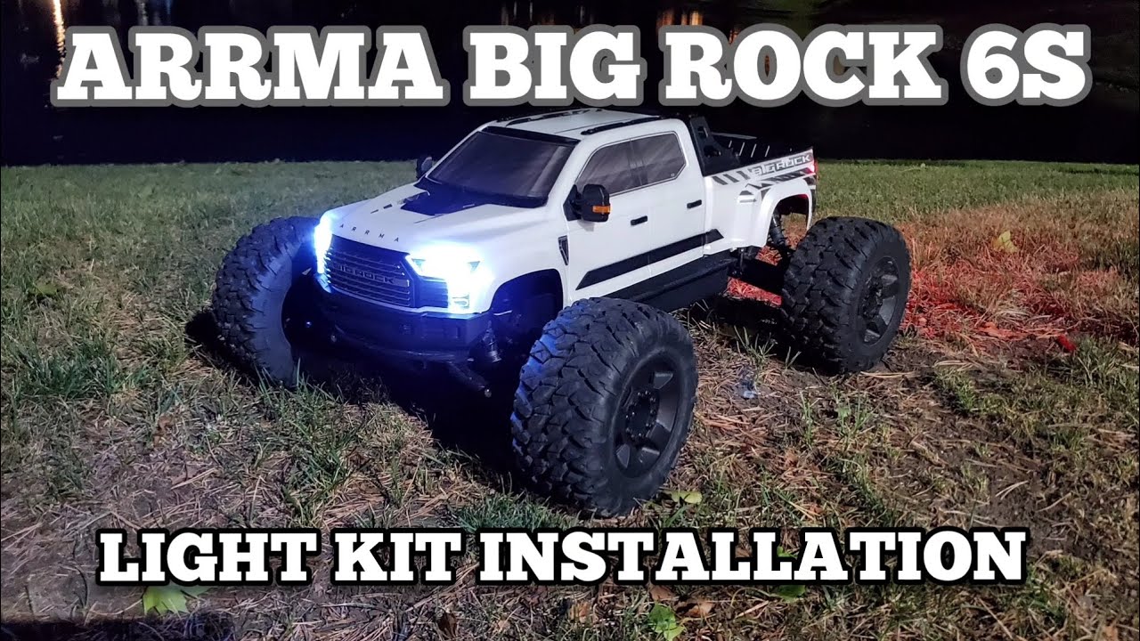 Установка комплекта освещения Arrma Big Rock 6s.