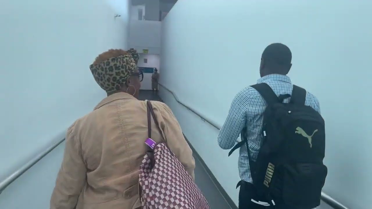 Arrivals walk to customs and immigration ​⁠@Norman Manley Airport - Kingston Jamaica January 6, 2025