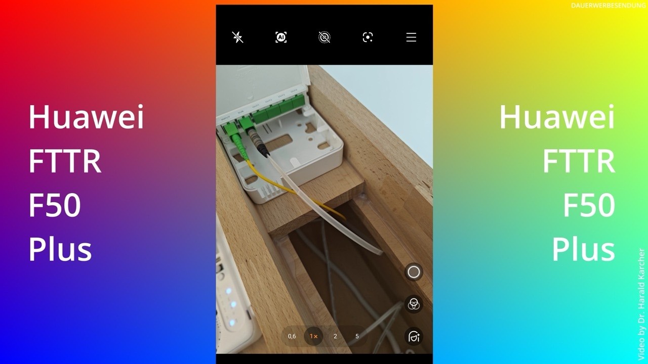 Glasfaser-zu-WiFi-7 Huawei FTTR F50 Plus im WLAN-TEST vs. Fritzbox 5690 Pro