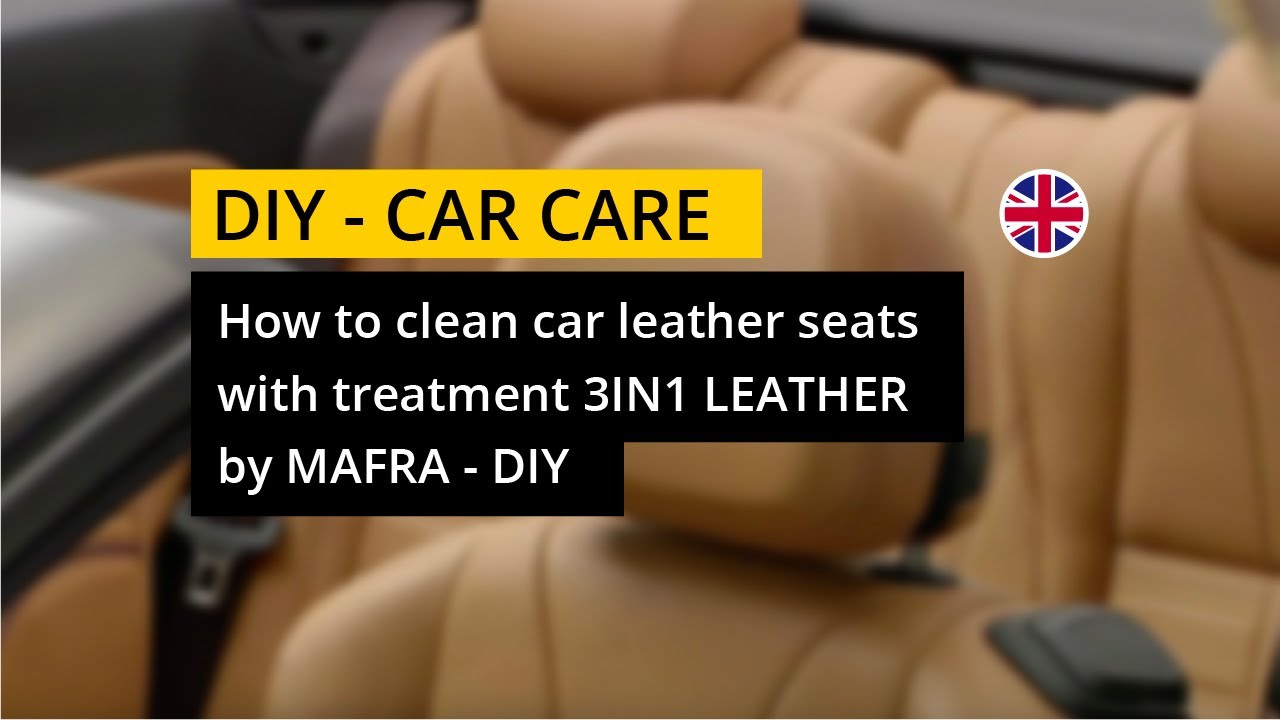 How to clean car leather seats with treatment 3IN1 LEATHER by #MAFRA - DIY