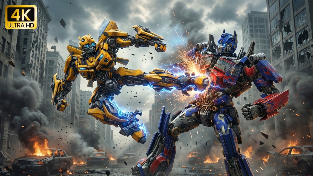 Final Duel! Optimus Prime vs Bumblebee – City Destroyed Brutal Fight