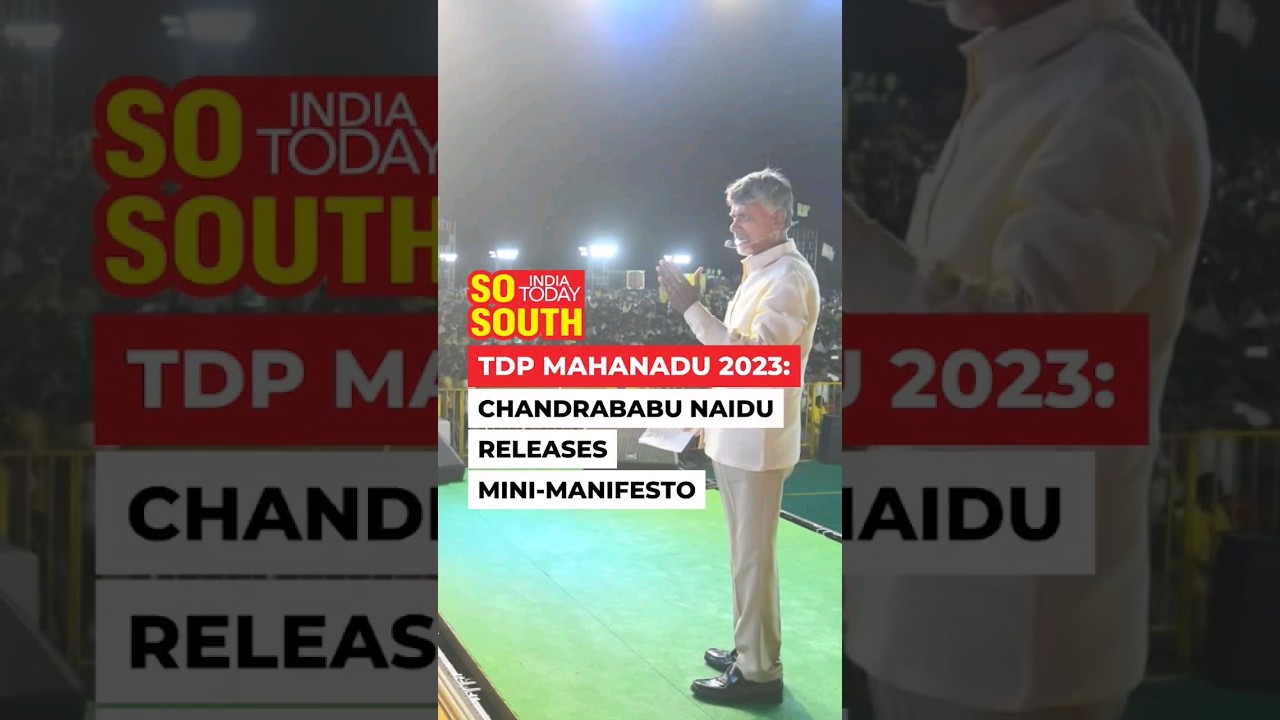 TDP Mahanadu 2023: Chandrababu Naidu Releases Mini-Manifesto |