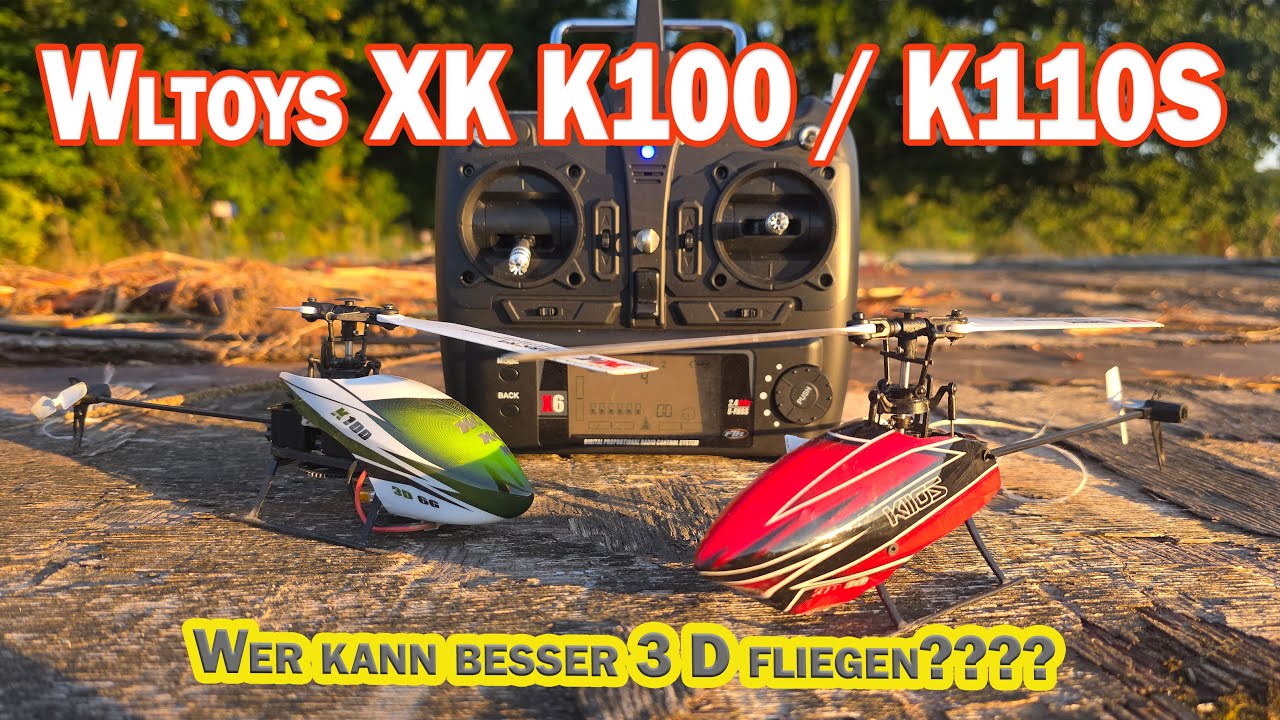 RC Helicopter Wltoys XK K100 oder der K110S - Wer hat mehr Power für den 3D Flug? Der K110S als BNF