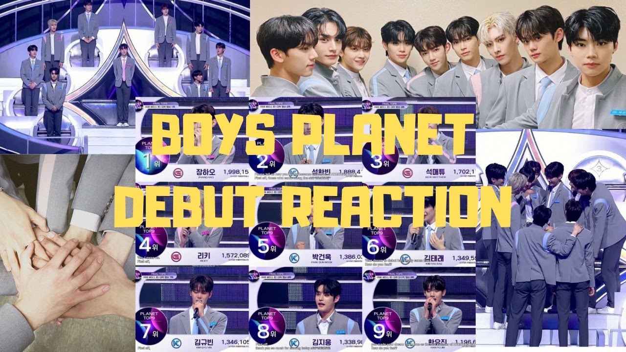 boys planet debut reaction (zero base one)