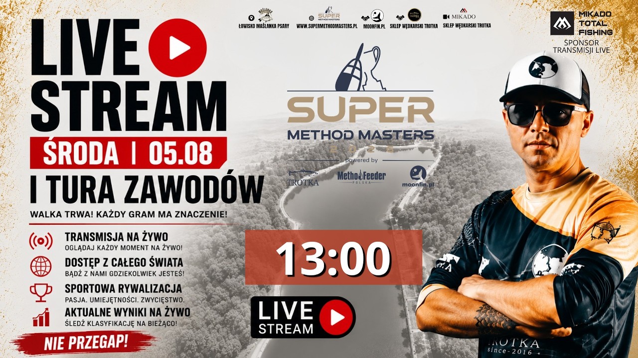 🎣 SUPER MASTERS WEEK 2026 | III TURA ZAWOD&Oacute;W | TRANSMISJA NA ŻYWO