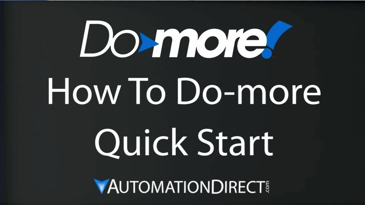 BRX Do-more PLCs Quick Start from AutomationDirect
