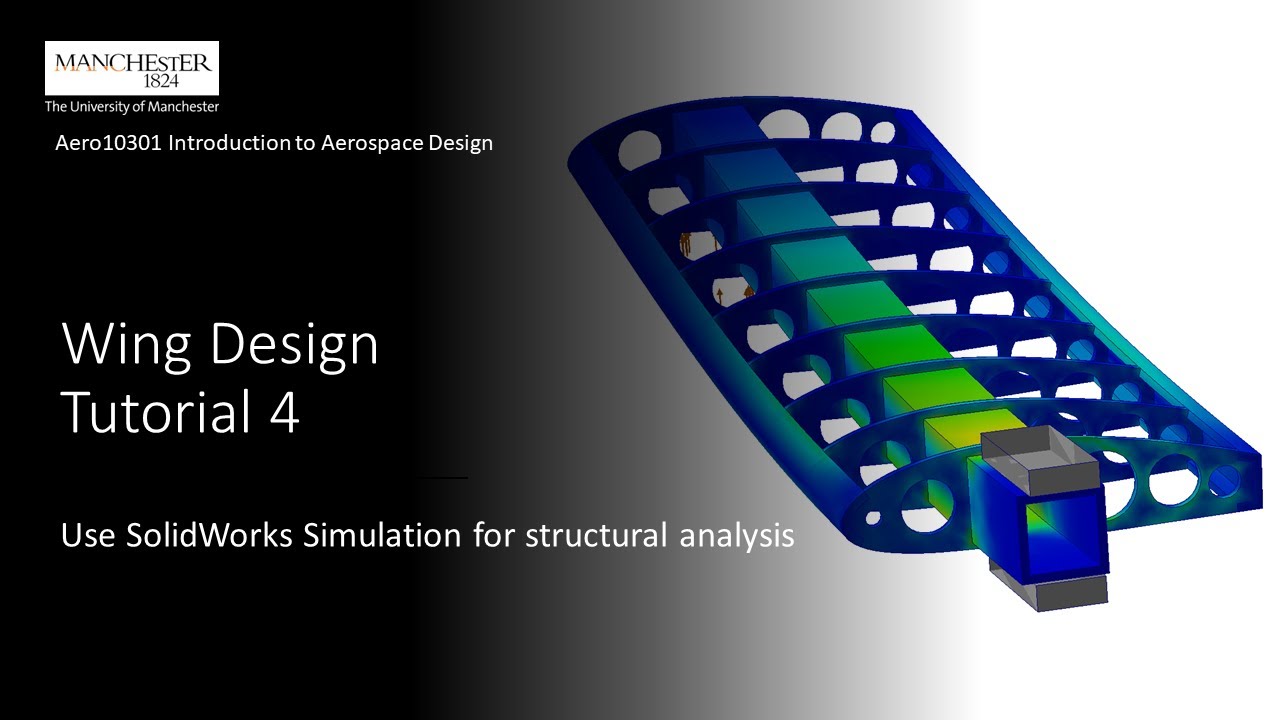 Wing design tutorial 4   Use SolidWorks Simulation for structural analysis