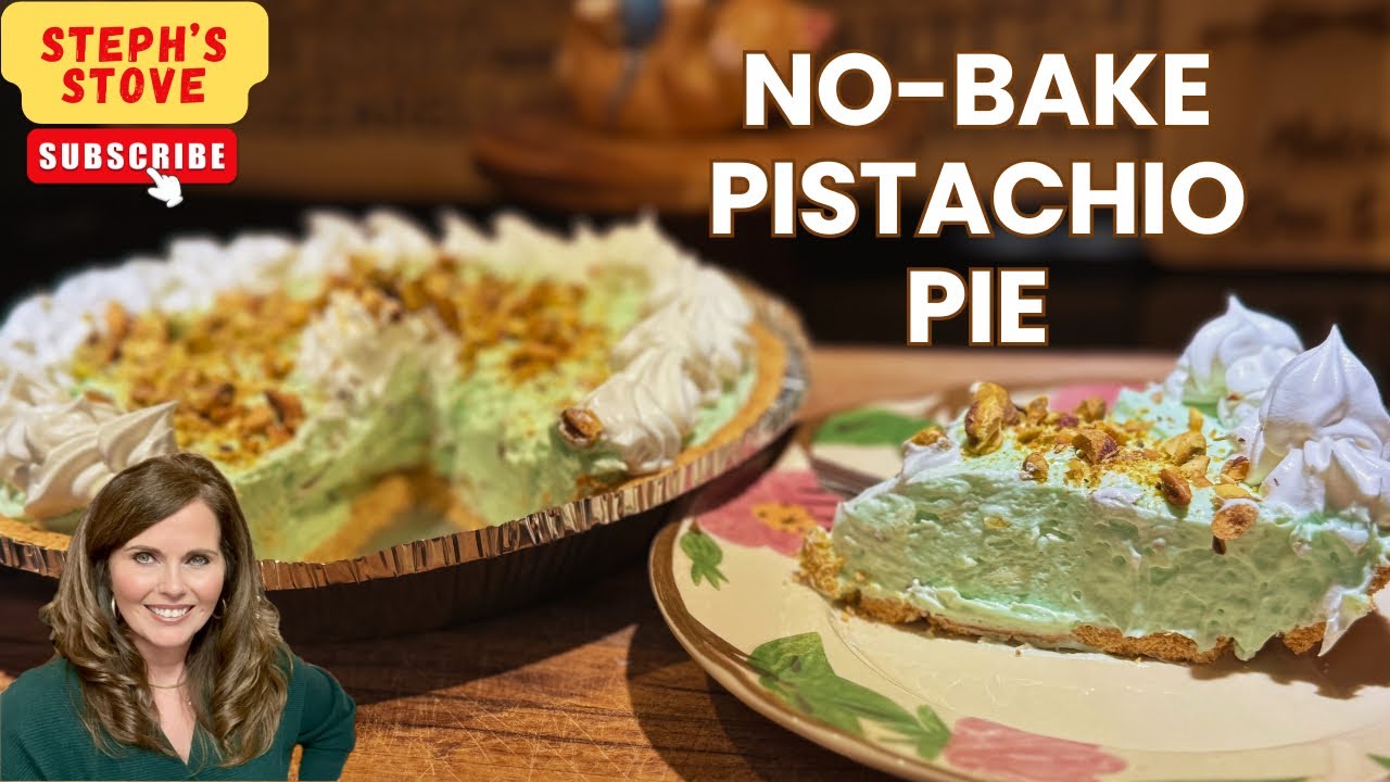 No-Bake Pistachio Pie | Easy St. Patrick’s Day Dessert Perfect for Spring & Summer - Steph’s Stove 