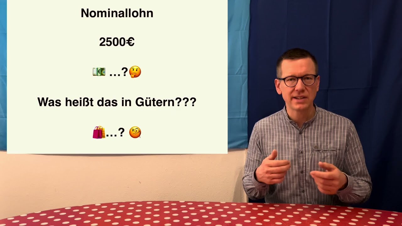 Der Unterschied zwischen Nominallohn und Reallohn - WiSoPOLITIKMrG? 👨‍🏫 Abitur SOWI Sozialkunde