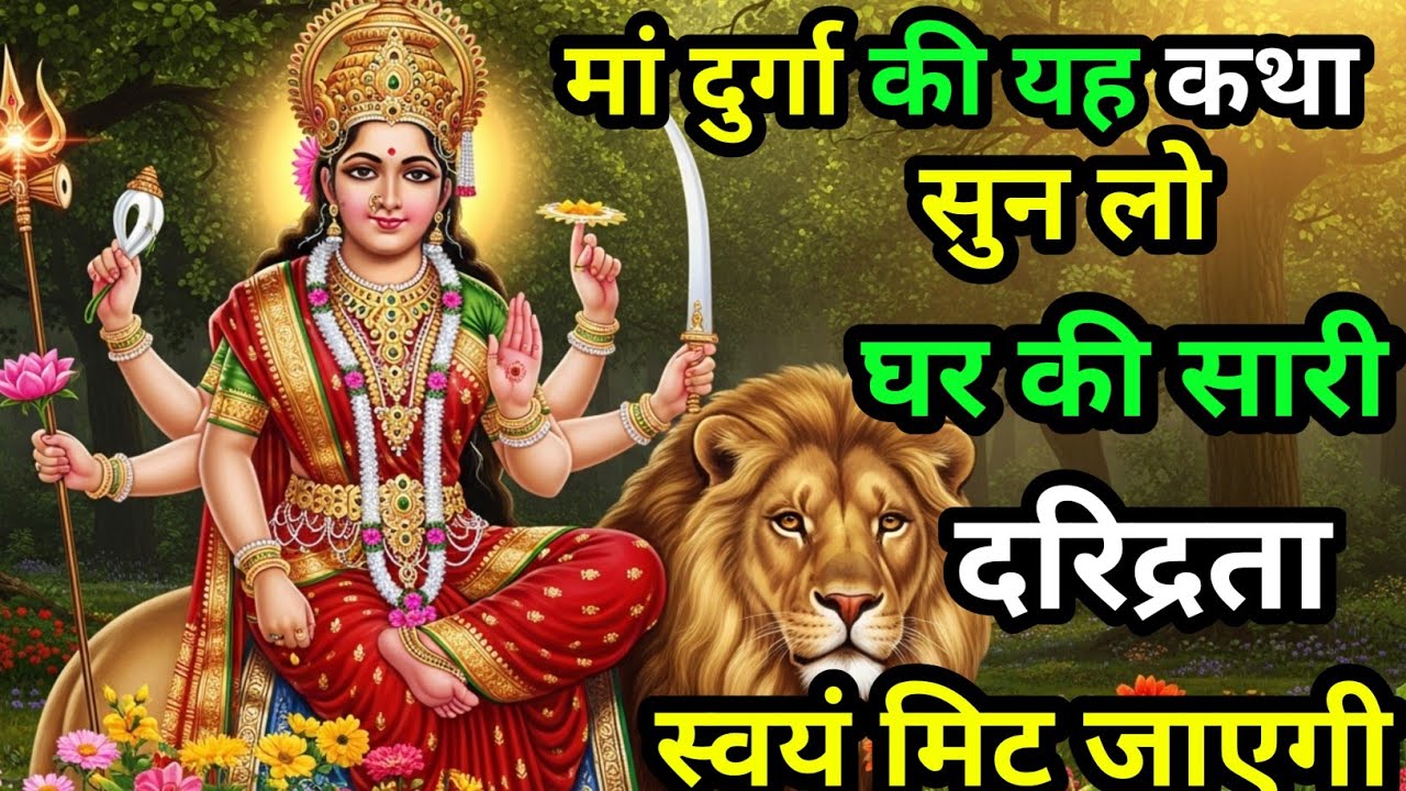 आज के दिन मां दुर्गा की यह पावन कथा सुन लो घर में कभी भी दरिद्रता नहीं आएगी। Durga vrat katha