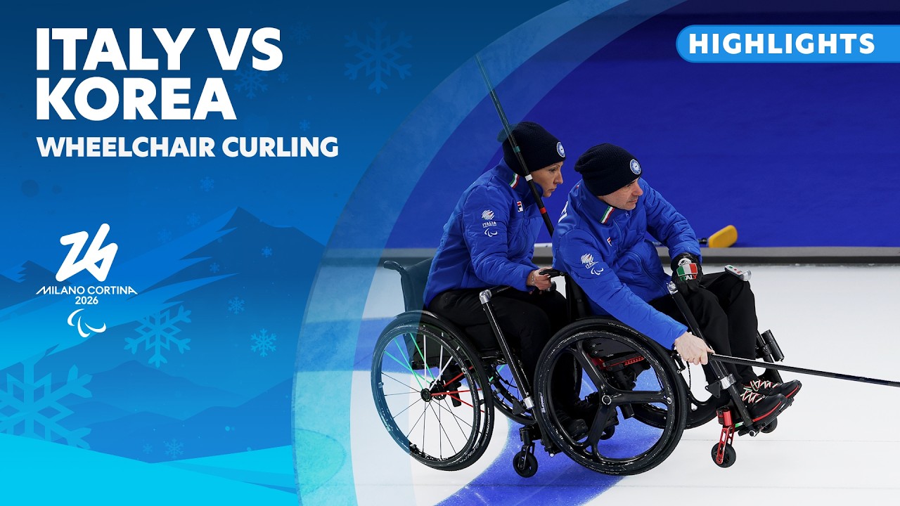 Italy 🇮🇹  Vs 🇰🇷 Republic of Korea - Wheelchair Curling Highlights | Milano Cortina 2026