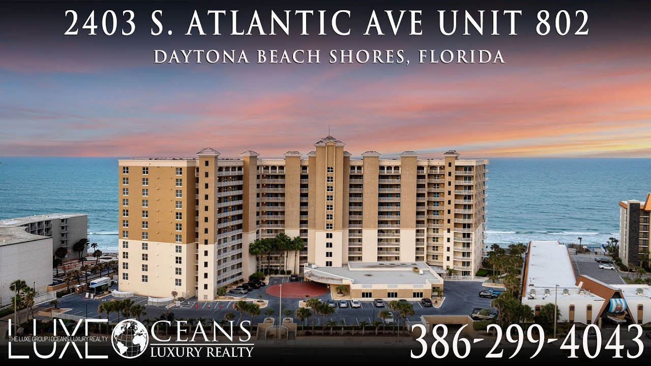 St. Maarten Oceanfront Daytona Beach Shore, Florida Condo For Sale. 2403 South Atlantic Ave 802