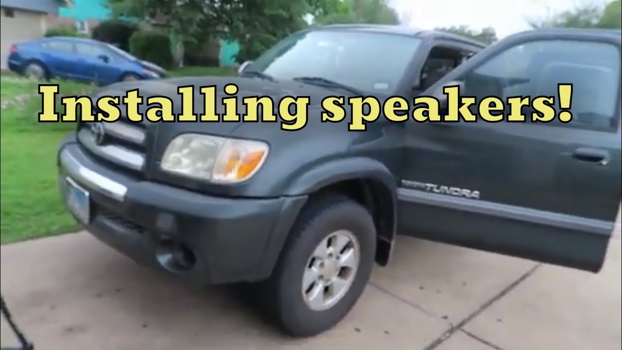 Installing Speakers on a Toyota Tundra!
