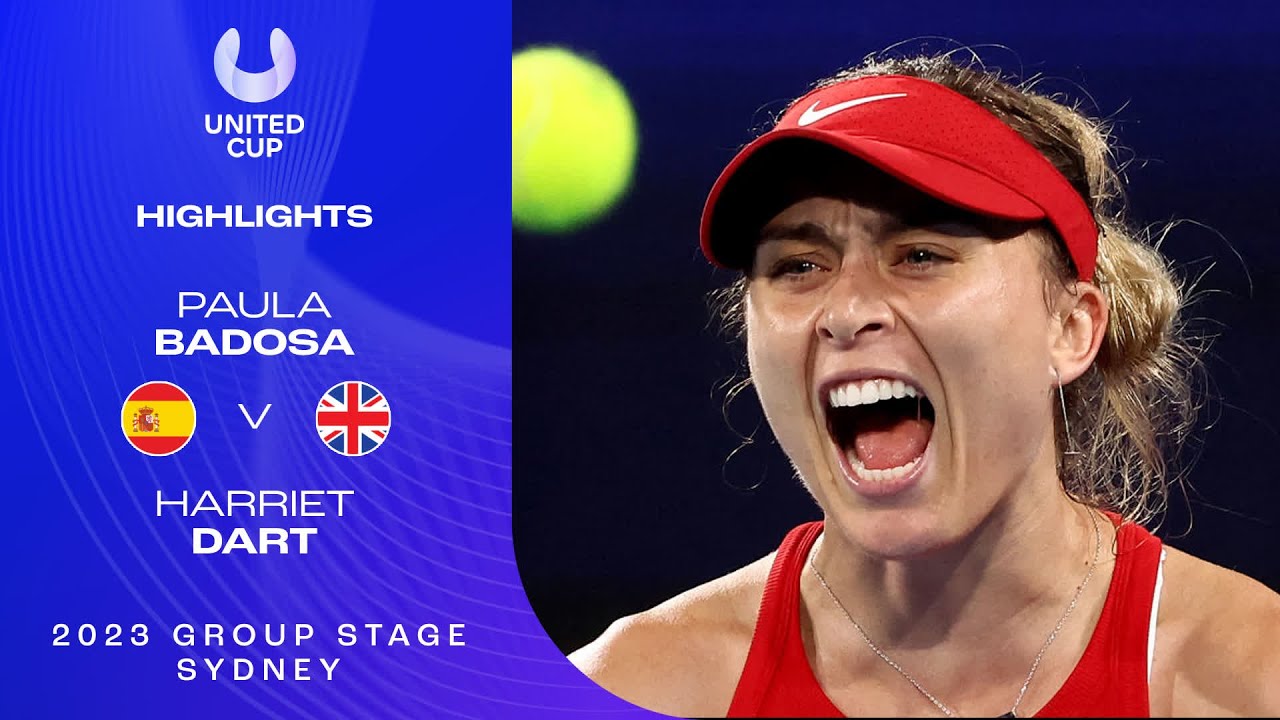 Paula Badosa v Harriet Dart Highlights | United Cup 2023 Group D