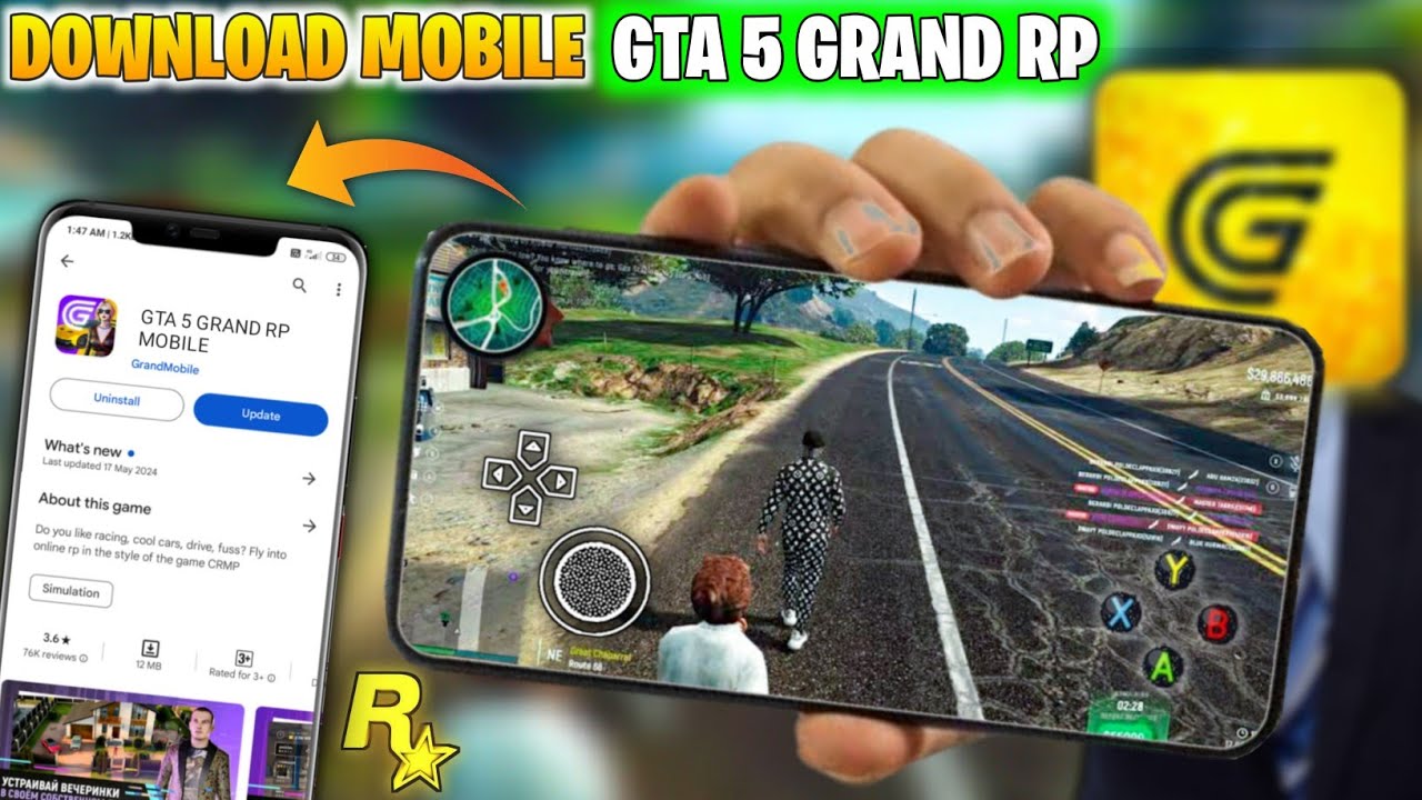 how to download install gta 5 grand rp in android mobile | Gta 5 grand rp download android |