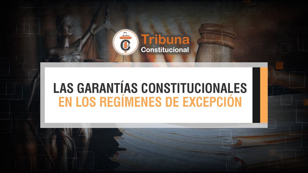 Las Garantías Constitucionales en los Regímenes de Excepción - TC # 461