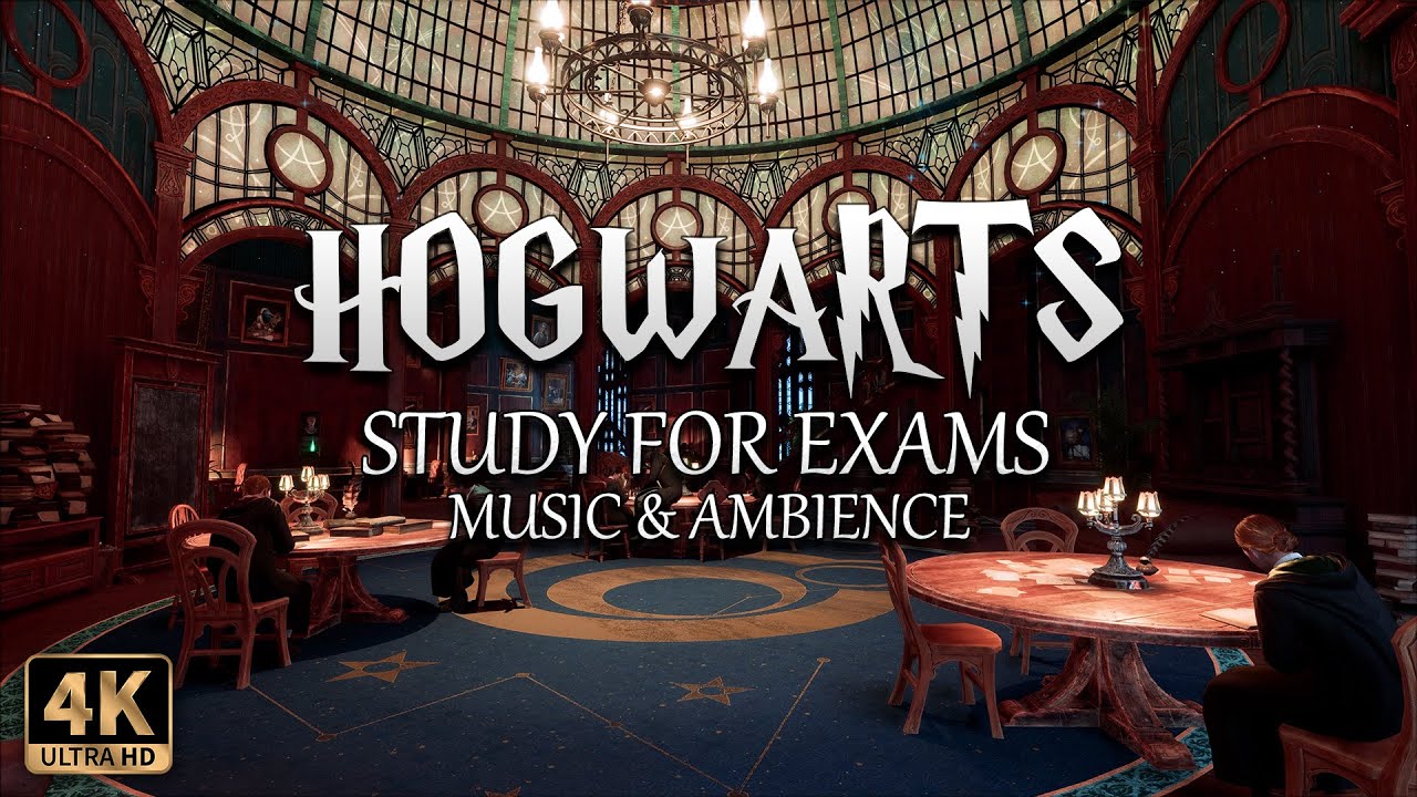 study for exams in the Hogwarts Astronomy Tower ⭐ | 4K Harry Potter Music & Ambience