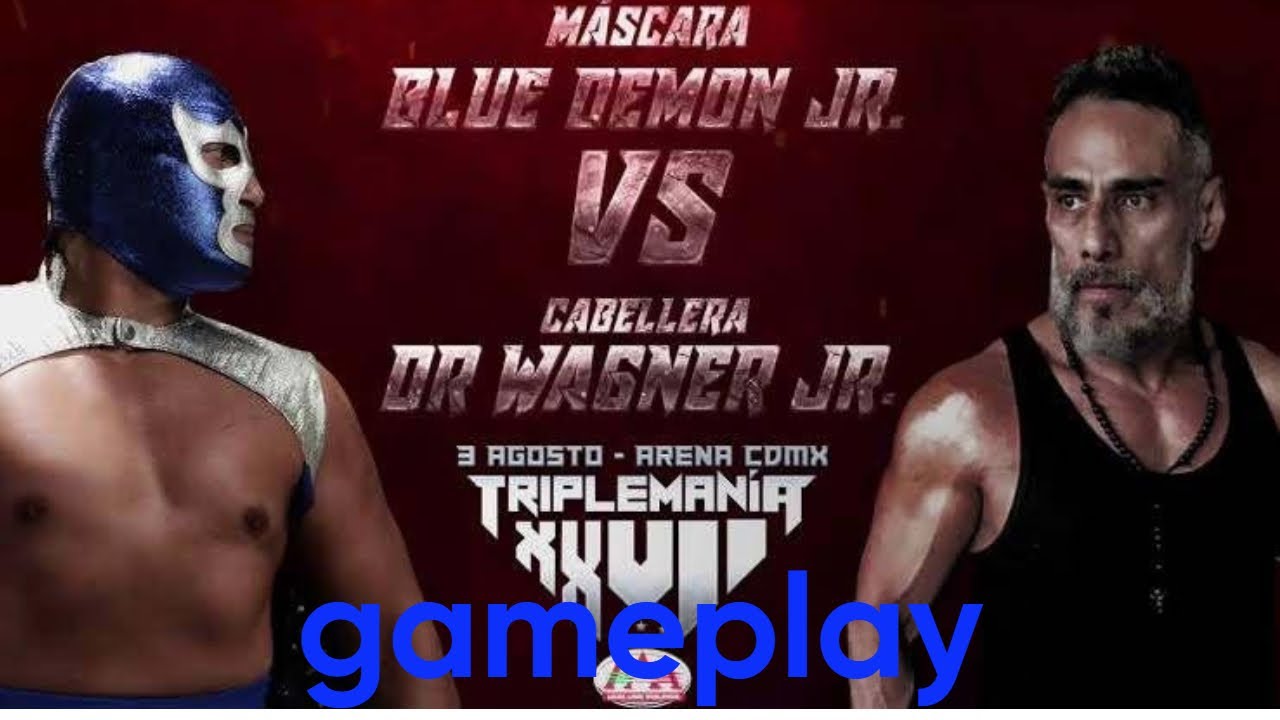 dr wagner jr vs blue demon jr mascara vs cabellera  vercion wwe