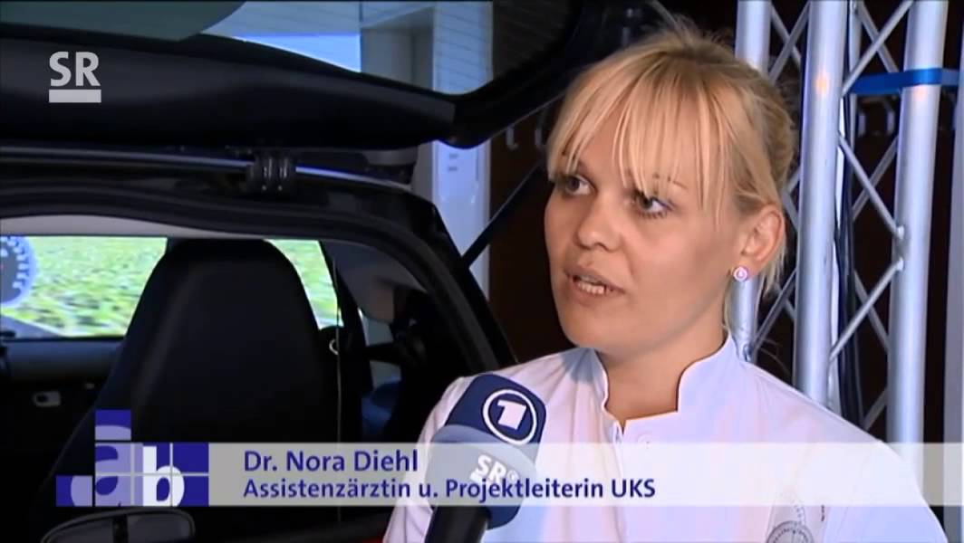 OpenDS Fahrsimulation in der Uniklinik Homburg (UKS).