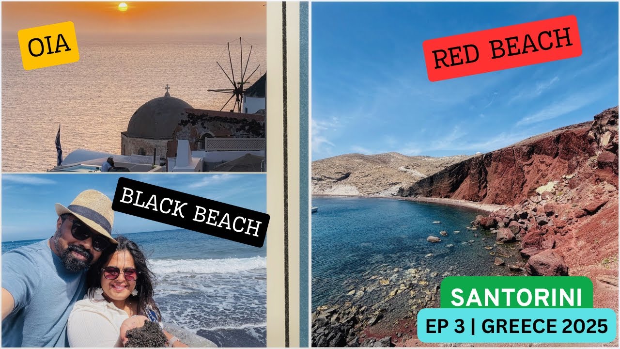 Santorini Sunset, World&rsquo;s most famous sunset, Colored beaches | Santorini | EP 3 | Greece 2025