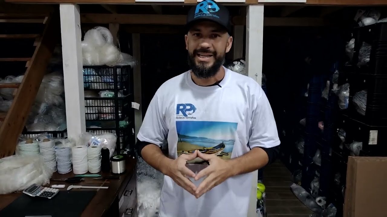Entralhando Tarrafa Artesanal Malha 6cm- VEJA COMO FICOU